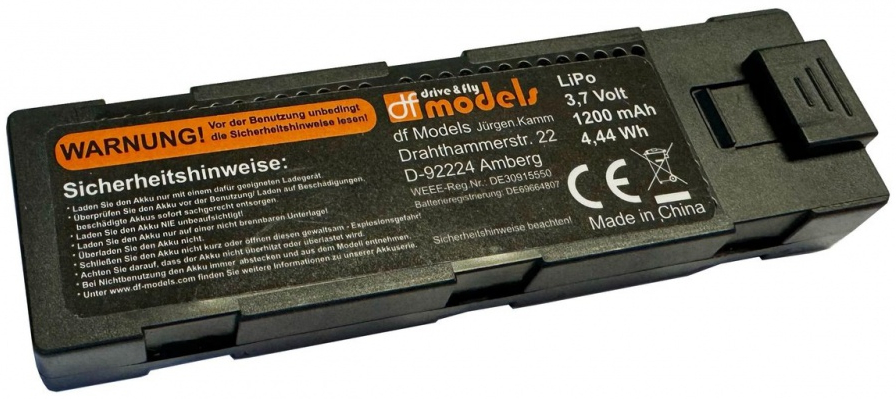 Akumulátor Li-Pol 7,4V 1200 mAh DF models 9571