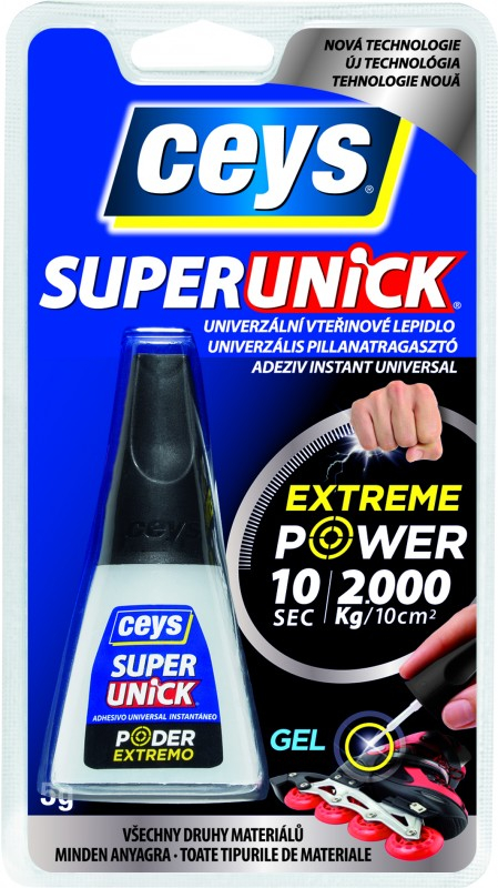 Ceys SUPERUNIC EXTREME POWER gel štětec, Extreme Power, bez "mlhy" 5g, 5448504230