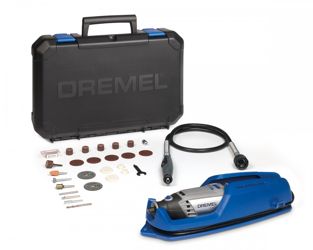 Dremel 3000 JS mikronářadí s ohebnou hřídelí, 130W, stojan+kufr, 25ks