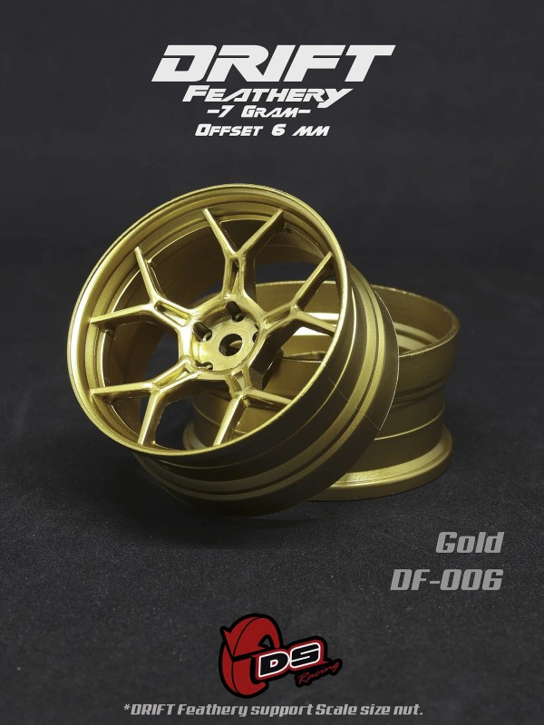 DS Racing Drift Feathery 5Y Spoke disky ( Zlaté ) 2 ks