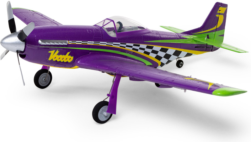 E-flite P-51D Voodoo 0.44m SAFE Select BNF Basic