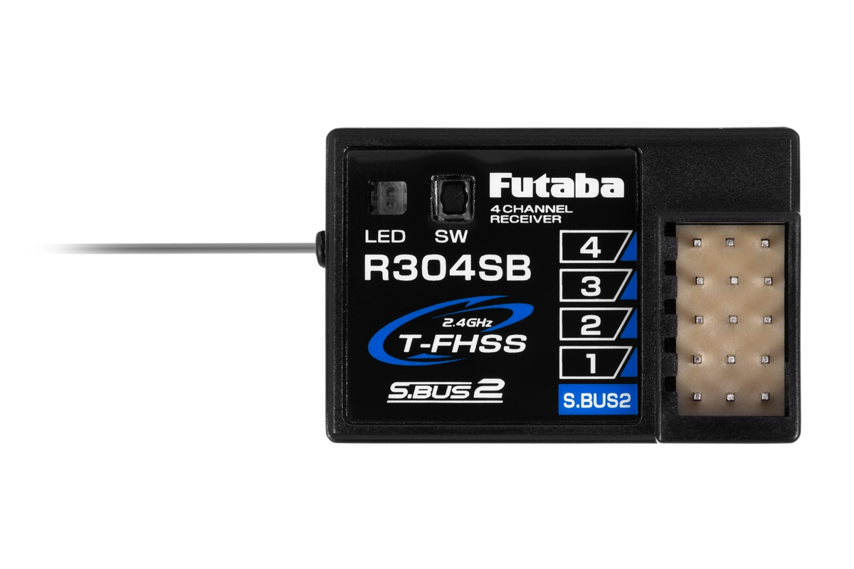 Futaba 4PM Plus T-FHSS, přijímač R304SB s telemetrií