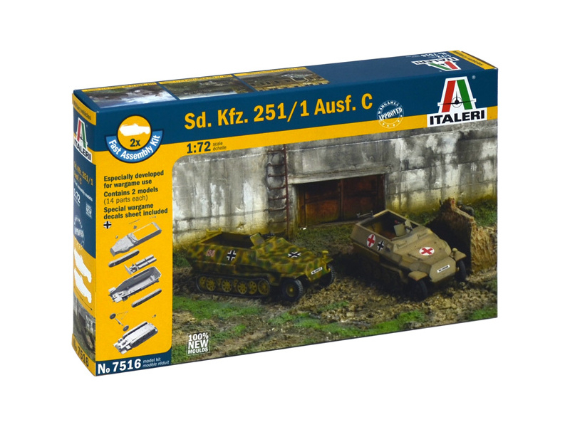 Italeri Easy Kit Hanomag SdKfz 251/1 Ausf.C (1:72)