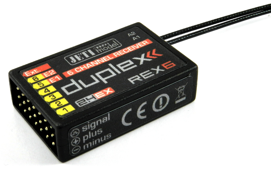 JETI DUPLEX REX 6 Assist 2,4Ghz přijímač