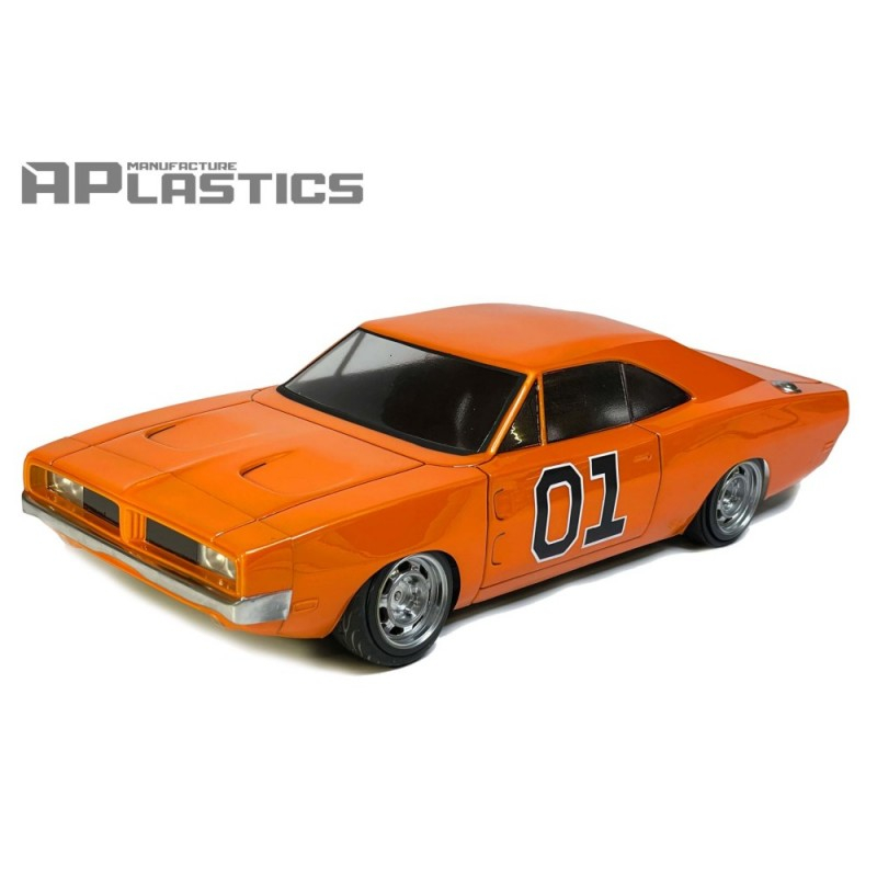 Karoserie APlastics - Dodge Charger 1969 - 1/10, 195mm