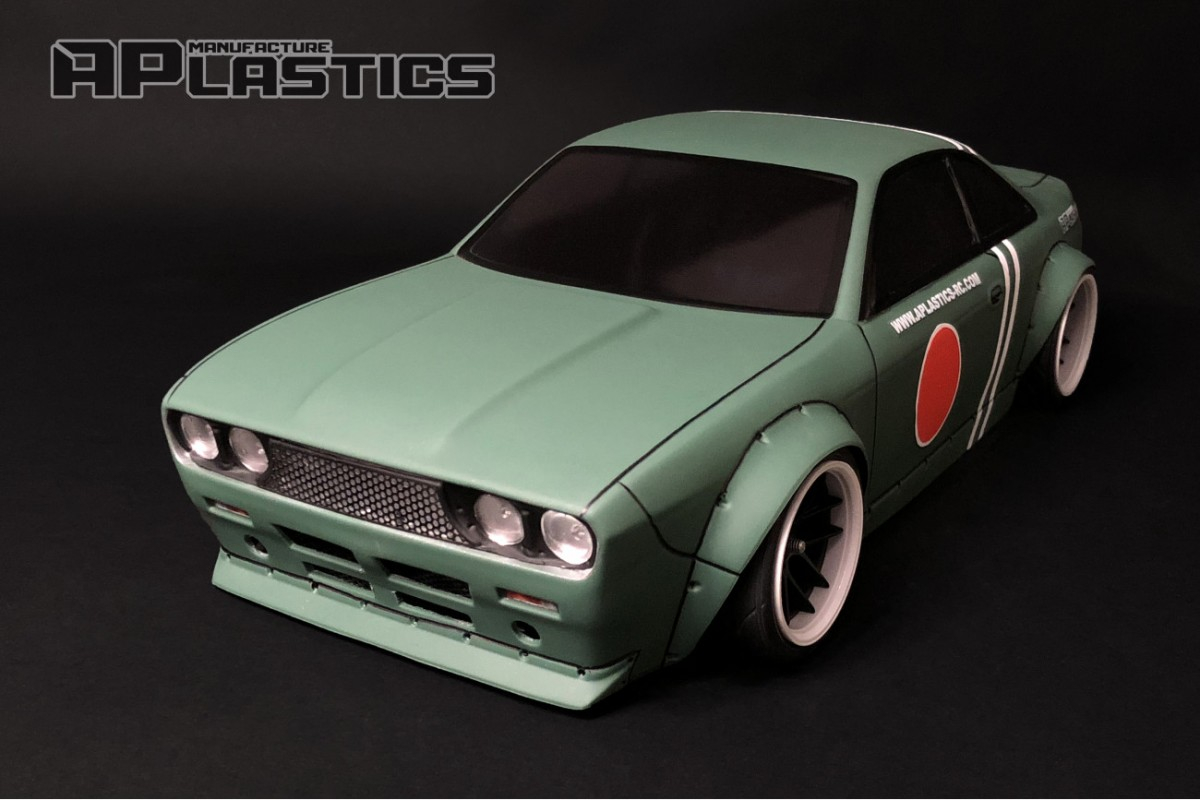 Karoserie APlastics - Nissan S14 Boss 510 Bluebird - 1/10, 200/205mm