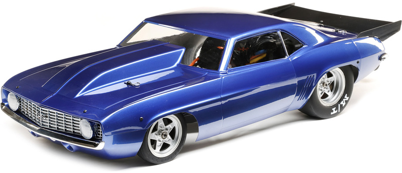 Losi 22S Dragster 1:10 1969 Camaro RTR modré