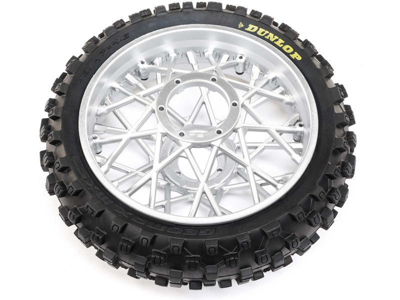 Losi kolo s pneu Dunlop MX53 zadní, disk chrom: PM-MX