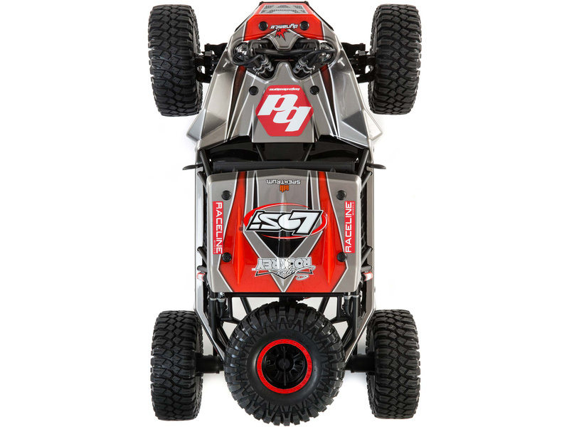 RC auto Losi Super Rock Rey V2 1:6 4WD RTR, šedá