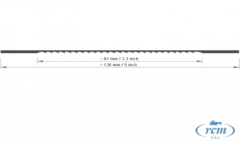 Lupenková pilka 0 jemná BLITZ na dřevo,plast 130x0,60x0,22mm  33TPI, 12ks