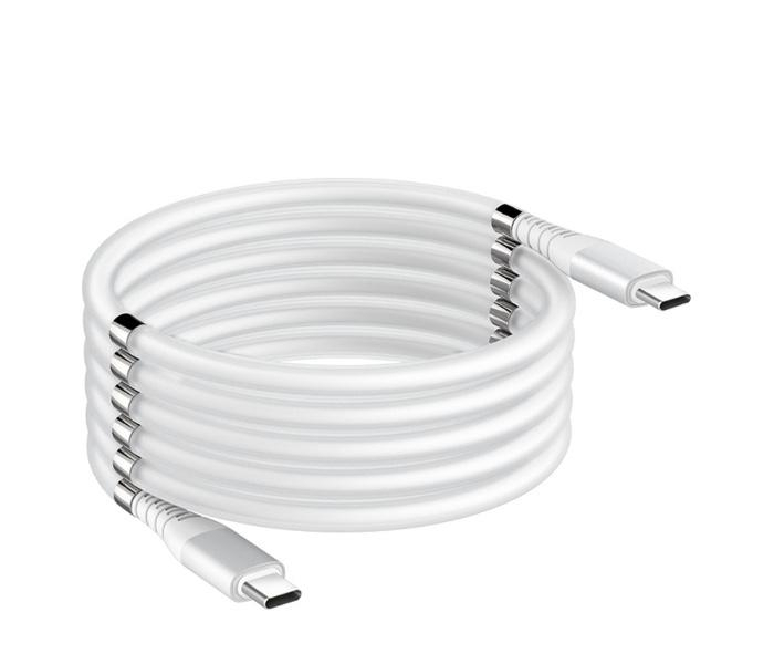 Magnetický samonavíjecí USB nabíjecí kabel (Type-C to Type-C)(180cm)