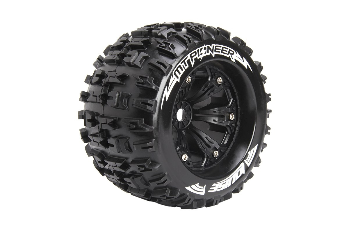 MT-PIONEER SPORT 1/8 1/2 offset 17mm hex Black Rims