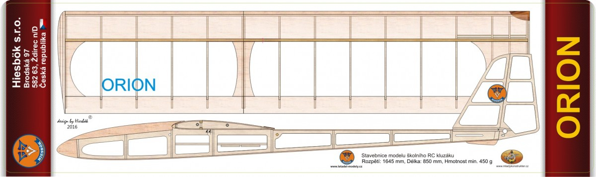 ORION stavebnice RC modelu Hiesb.