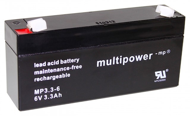 Pb akumulátor MULTIPOWER 6V/3,2Ah