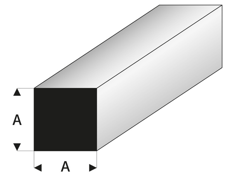 Raboesch profil ASA čtvercový 1x330mm (5)