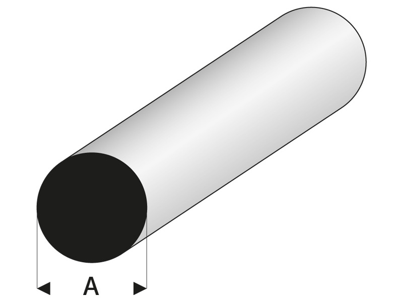 Raboesch profil ASA kulatý 0.75x330mm (5)