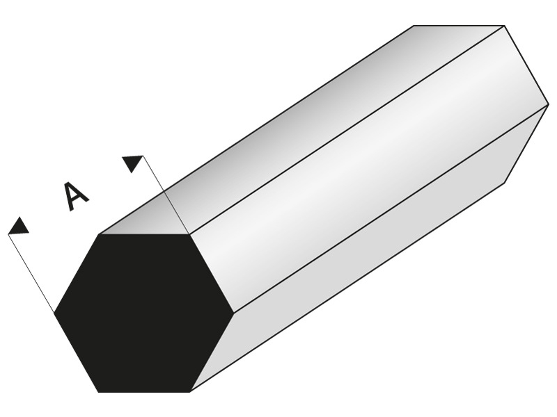 Raboesch profil ASA šestihranný 6x1000mm