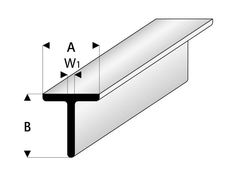 Raboesch profil ASA T 2.5x2.5x330mm (5)