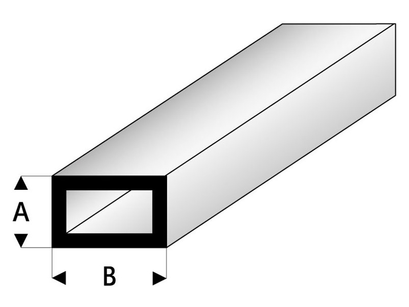 Raboesch profil ASA trubka čtyřhranná 2x4x330mm (5)