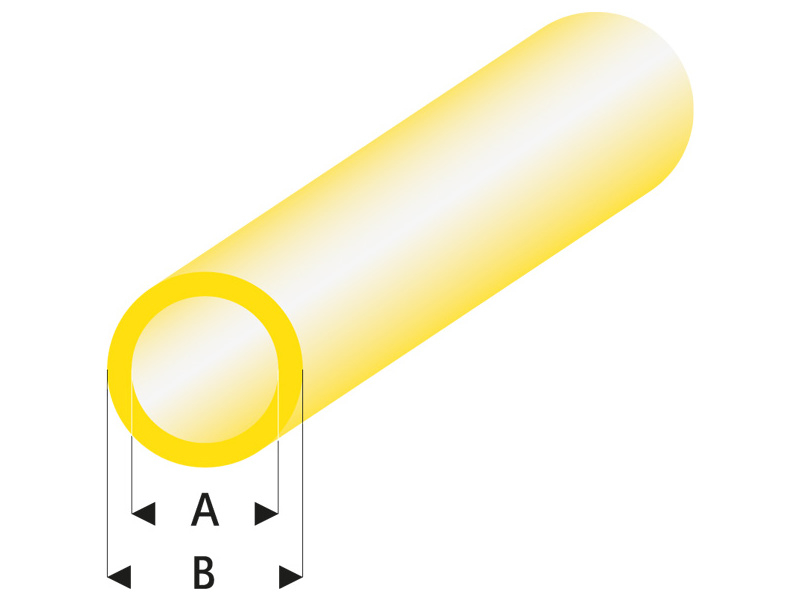 Raboesch profil ASA trubka transparentní žlutá 3x4x330mm (5)