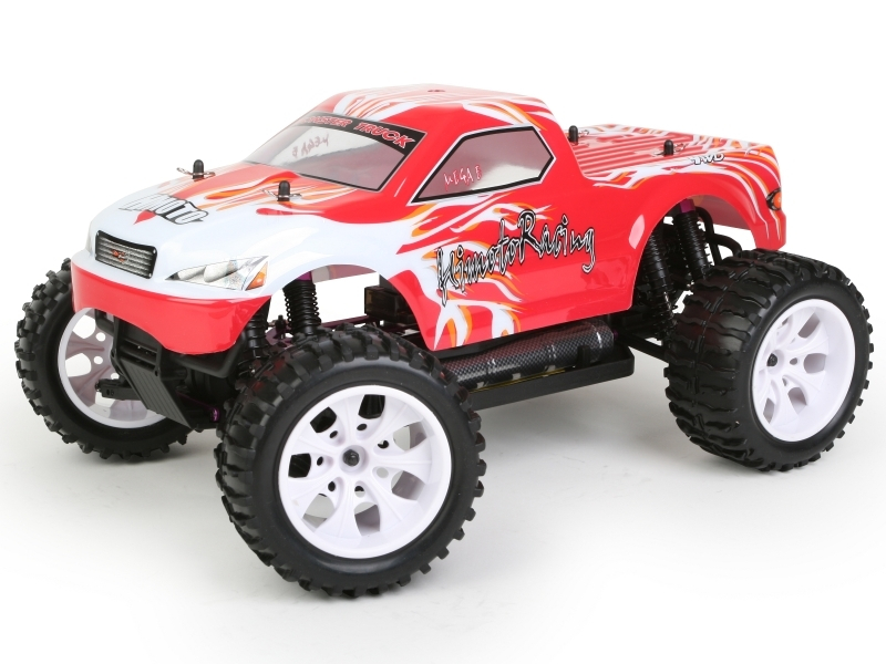 RC auto HiMOTO Monster Truck EMXT-1, červená