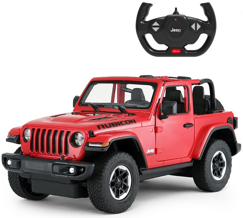 RC auto Jeep Wrangler Rubicon, červená