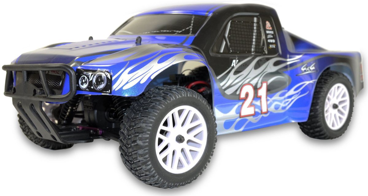 RC auto Short Course Truck Brushed, modrá