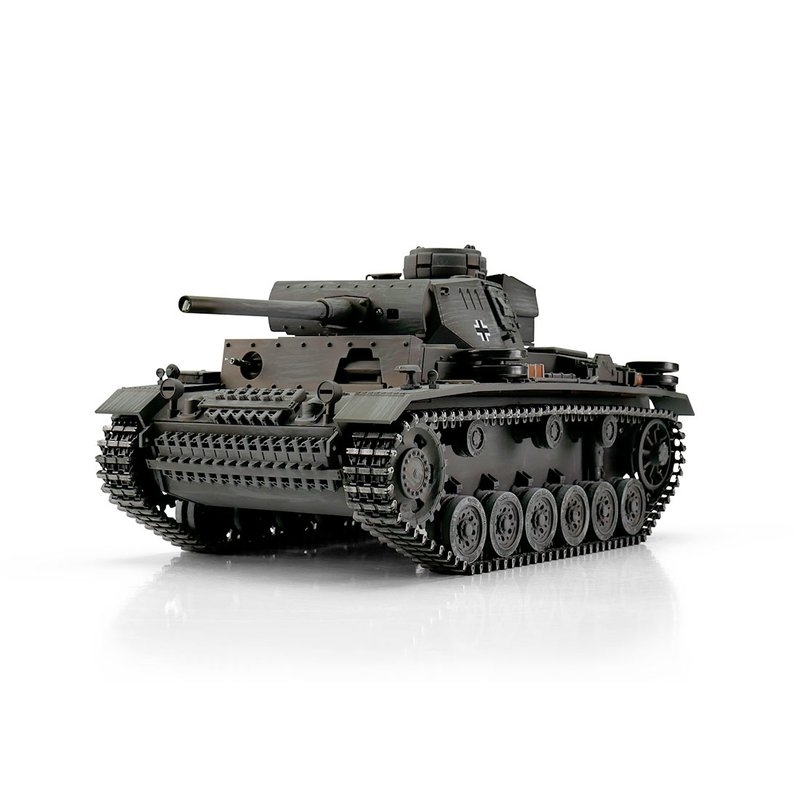 RC tank PzKpfw III. 1:16 IR, šedá