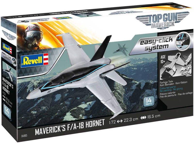 Revell EasyClick Maverick\'s F/A-18 Hornet Top Gun (1:72) (sada)