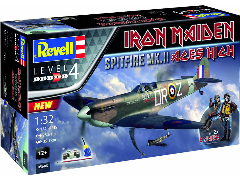 Revell Spitfire Mk.II Aces High Iron Maiden (1:32) (giftset)