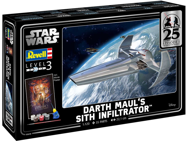 Revell SW EP1 Darth Maul\'s Sith Infiltrator (1:120) (giftset)