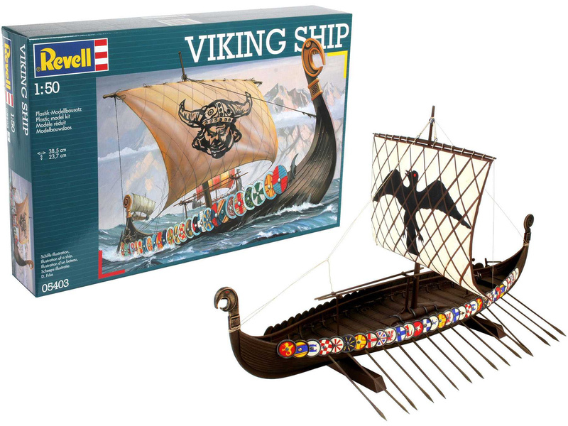 Revell vikingská loď (1:50) (sada)