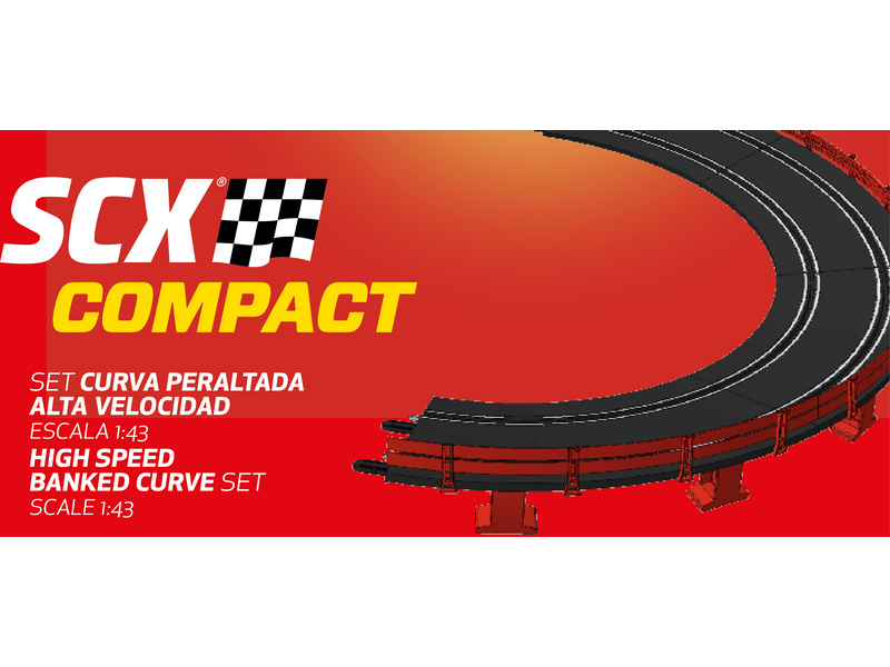 SCX Compact - Klopená zatáčka (sada)