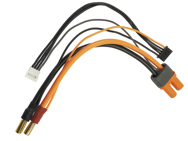 Spektrum nabíjecí kabel IC5 baterie - 5mm samec zlacený 15cm