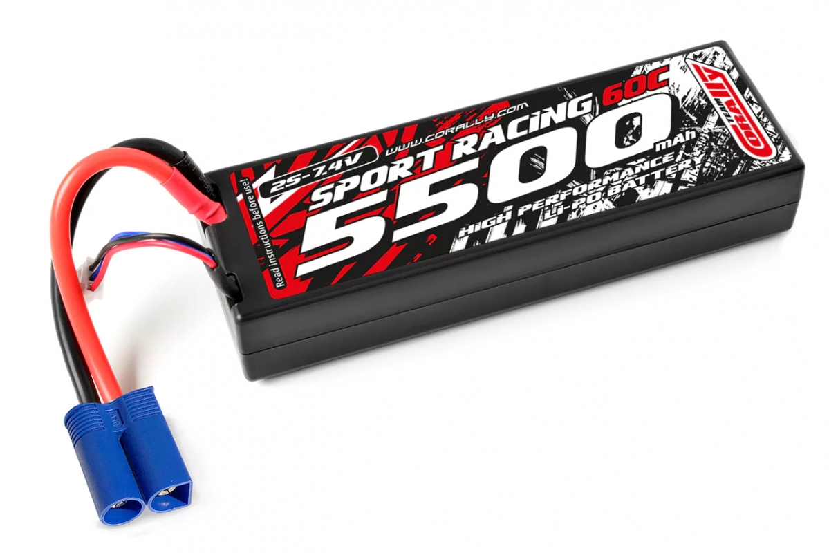 Sport Racing 60C - 5500Mah - 2S - 7,4V - EC5 - Hard Case