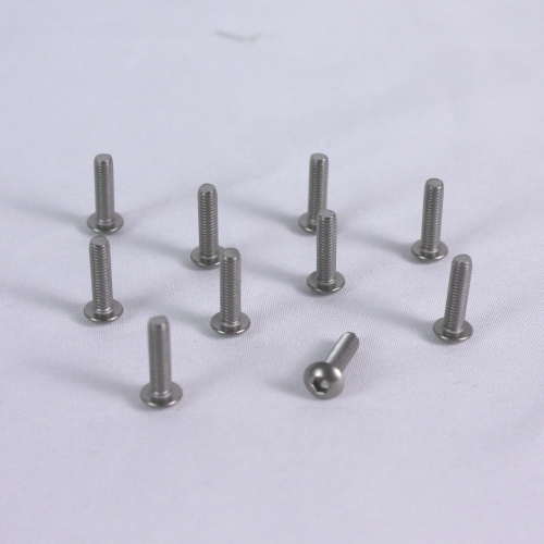 Titanový šroub inbus půlkulatá hlava M3x15mm (10)