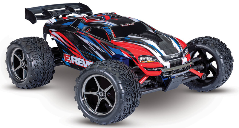 Traxxas E-Revo 1:16 RTR červeno-modré