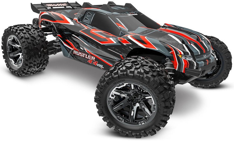 Traxxas Rustler 1:10 VXL HD 4WD RTR červený