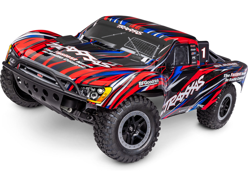 Traxxas Slash 1:10 BL-2s HD RTR červený