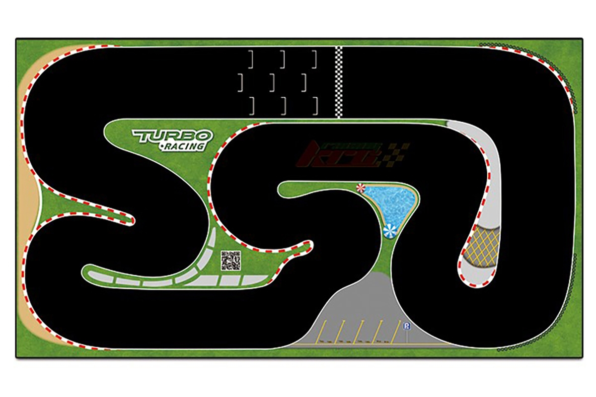 Turbo Racing zavodní koberec/dráha (900x1600mm)