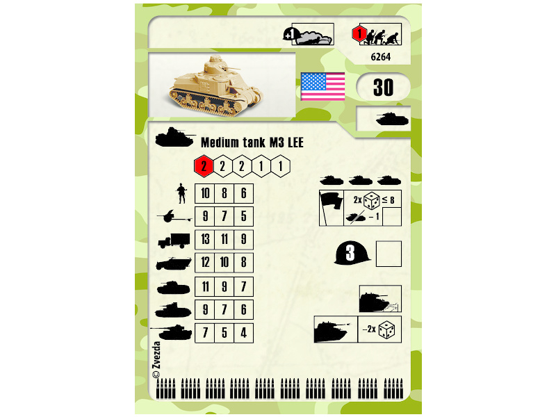 Zvezda Snap Kit - M3 Lee (1:100)