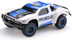 RC auto Muscle Racing 1:43, modrá + náhradní baterie