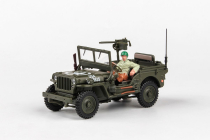 Abrex Cararama 1:43 - 1/4 Ton Military Vehicle With Gun - US Version 2