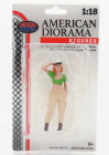 American diorama Figures Girl Hip Hop - 1 1:18 Bílá Zelená