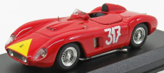 Art-model Ferrari 500tr Spider Ch.0610 N 317 Giro Di Sicilia 1956 G.starrabba 1:43 Červená Žlutá