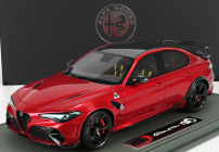 Bbr-models Alfa romeo Giulia Gtam 2020 - Con Vetrina - With Showcase 1:18 Rosso Gta - Red Met