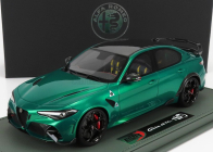 Bbr-models Alfa romeo Giulia Gtam 2020 - Con Vetrina - With Showcase 1:18 Verde Montreal - Green Met