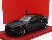 Bbr-models Ferrari Purosangue Suv 2022 - Con Vetrina - With Showcase 1:18 Nero Purosangue - Černá Met