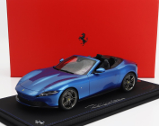 Bbr-models Ferrari Roma Spider Open 2020 - Con Vetrina - With Showcase 1:18 Blu Corsa - Modrá Met