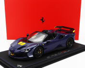 Bbr-models Ferrari Sf90 Xx Stradale Spider 2024 - Con Vetrina - With Showcase 1:18 Blu Elettrico - Modrá Žlutá